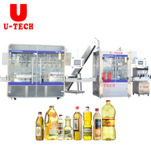 Full automatic liquid detergent motor edible oil hand sanitizer overflow filling capping machine